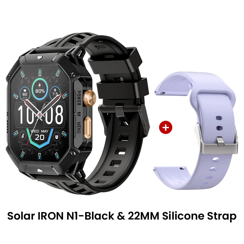 HAYLOU IRON N1 Smart Watch 2.13’’AMOLED Display 5ATM Waterproof Bluetooth Call Sport Smartwatch for Outdoor 30 Days Battery Life