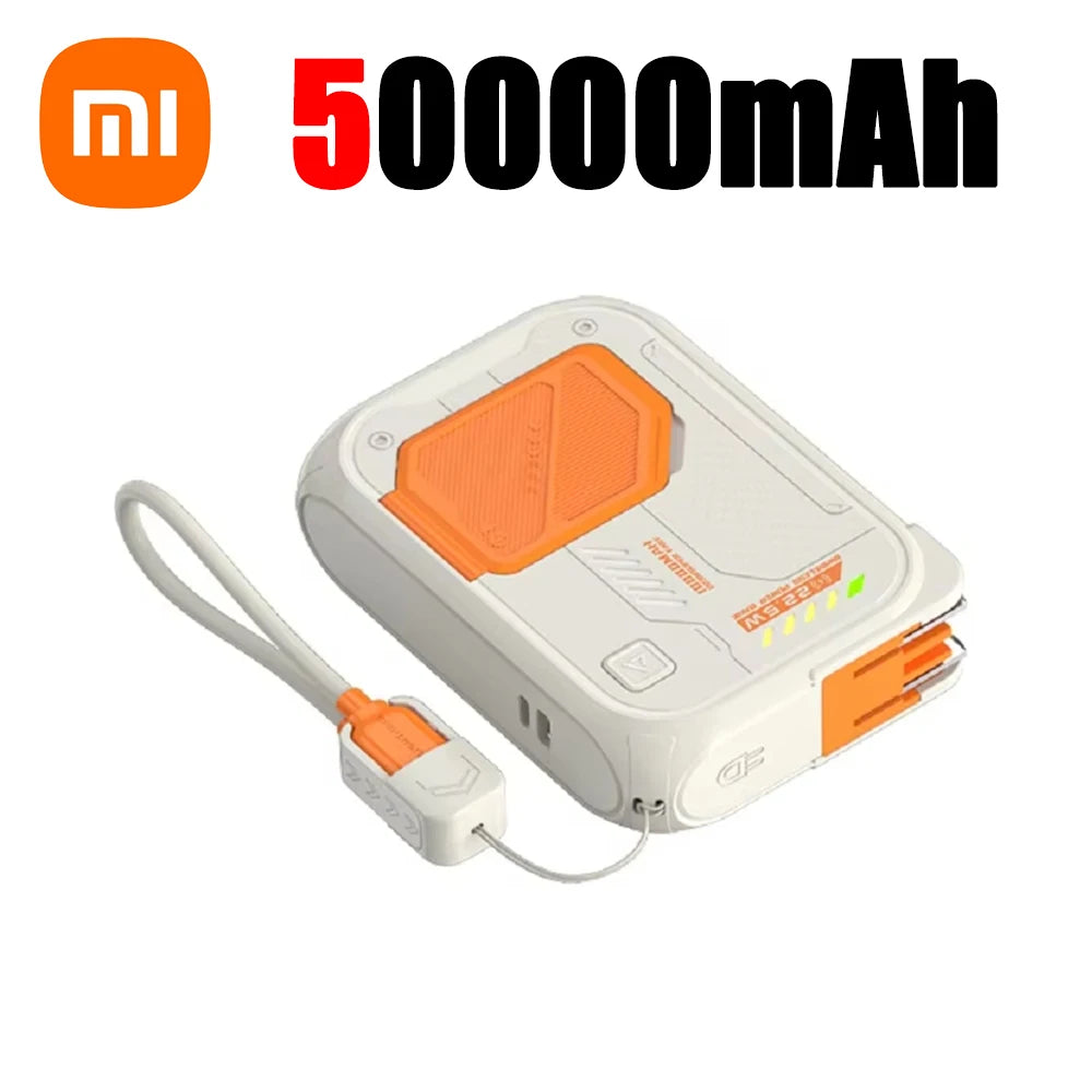 Xiaomi Magsafe Power Bank 100000mAh With Plug and Phone Holder 4-in-1 Multifunctional PD22.5W Wireless Fast Charging Powerbank