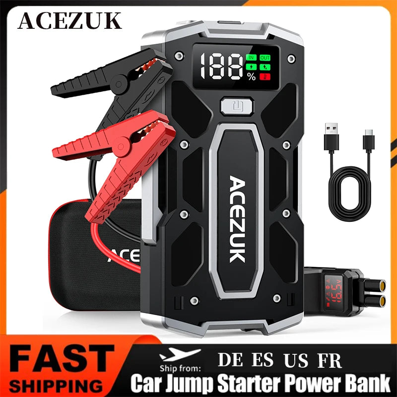 12V Car Jump Starter 4000A Car Battery Starter 21800mAh Portable Power Bank Booster Auto Starting Device Emergency Start