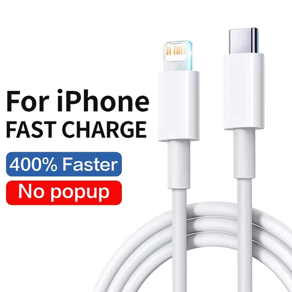 PD 20W Fast Charging Cable For Apple iPhone 14 13 12 11 Pro Max Plus Mini USB C 1M 2M Data Cables Quick Charge Phone Accessories