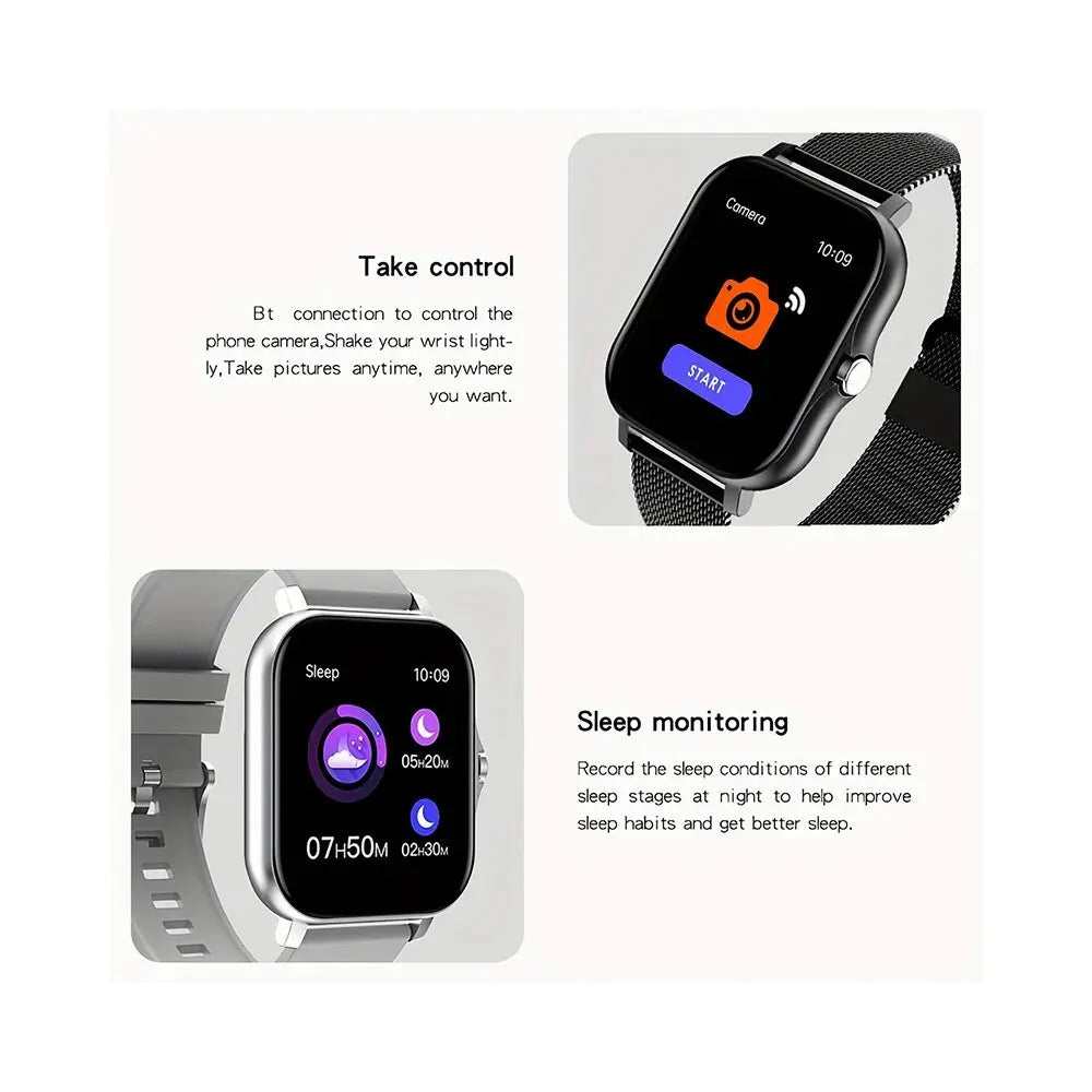 2023 Smart Watch Android Phone 1.44'' Inch Color Screen Bluetooth Call Blood Oxygen/Pressure Monitoring Smart Watch Women Men