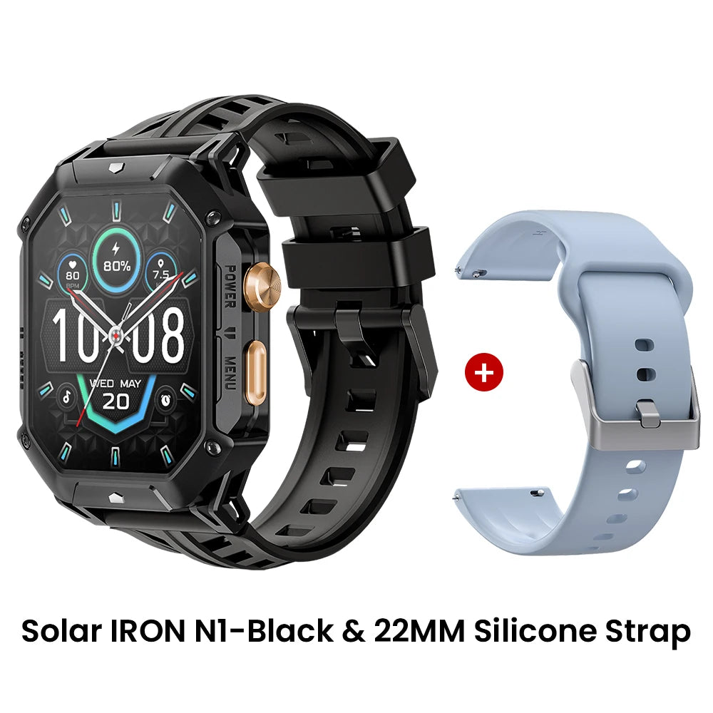 HAYLOU IRON N1 Smart Watch 2.13’’AMOLED Display 5ATM Waterproof Bluetooth Call Sport Smartwatch for Outdoor 30 Days Battery Life