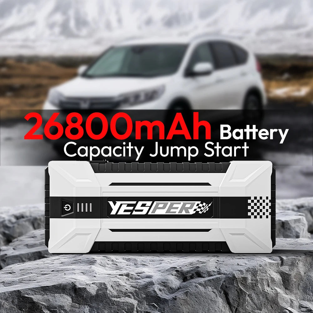 YESPER 4120A Car Jump Starter 26800mAh Power Bank Car Booster Auto Emergency Booster Starting Device Jump Start