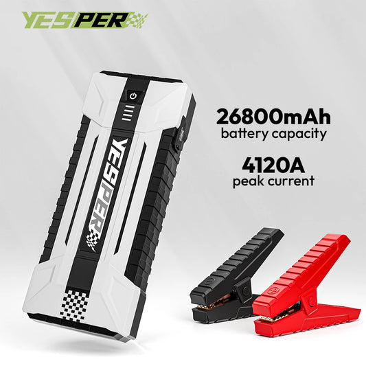 YESPER 4120A Car Jump Starter 26800mAh Power Bank Car Booster Auto Emergency Booster Starting Device Jump Start