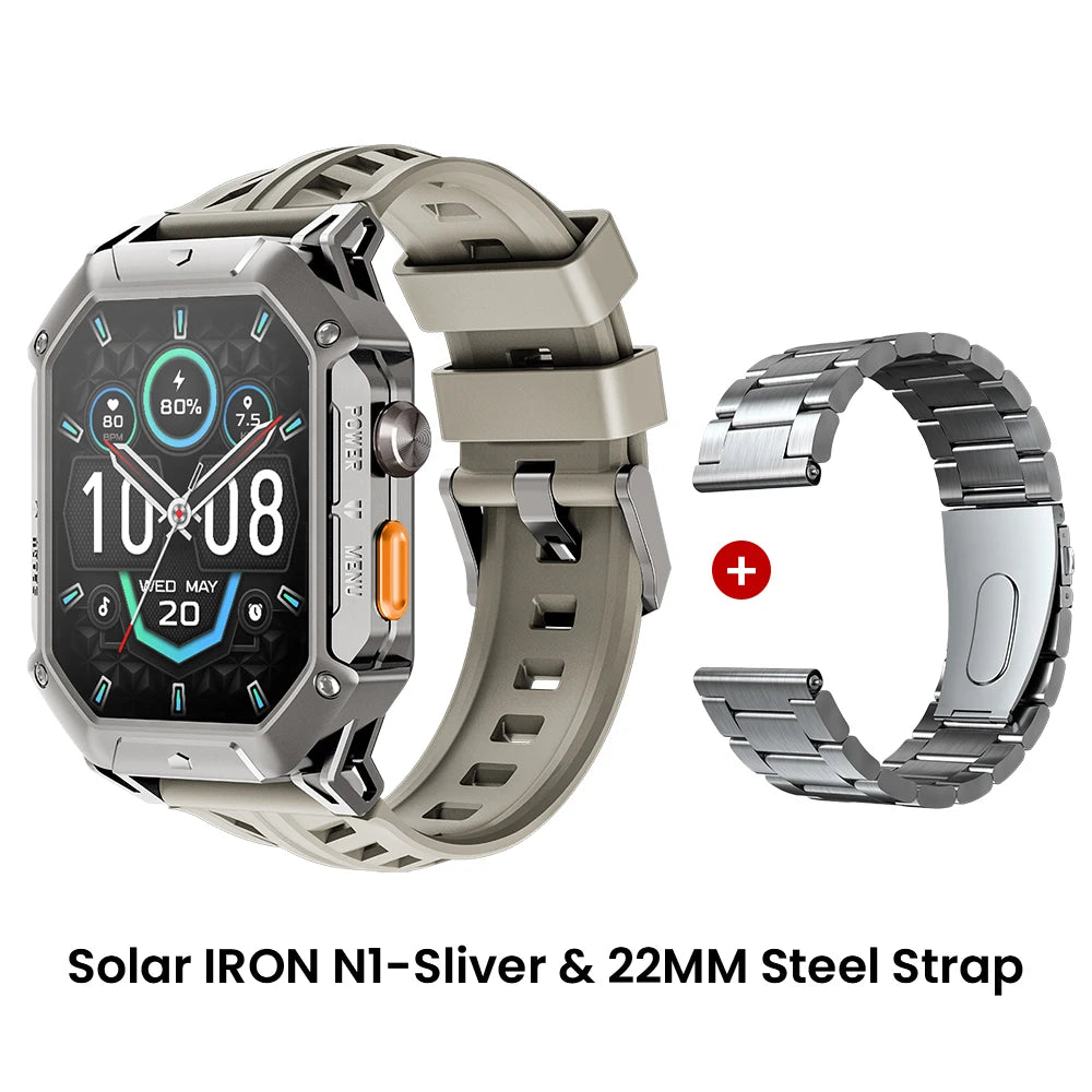 HAYLOU IRON N1 Smart Watch 2.13’’AMOLED Display 5ATM Waterproof Bluetooth Call Sport Smartwatch for Outdoor 30 Days Battery Life