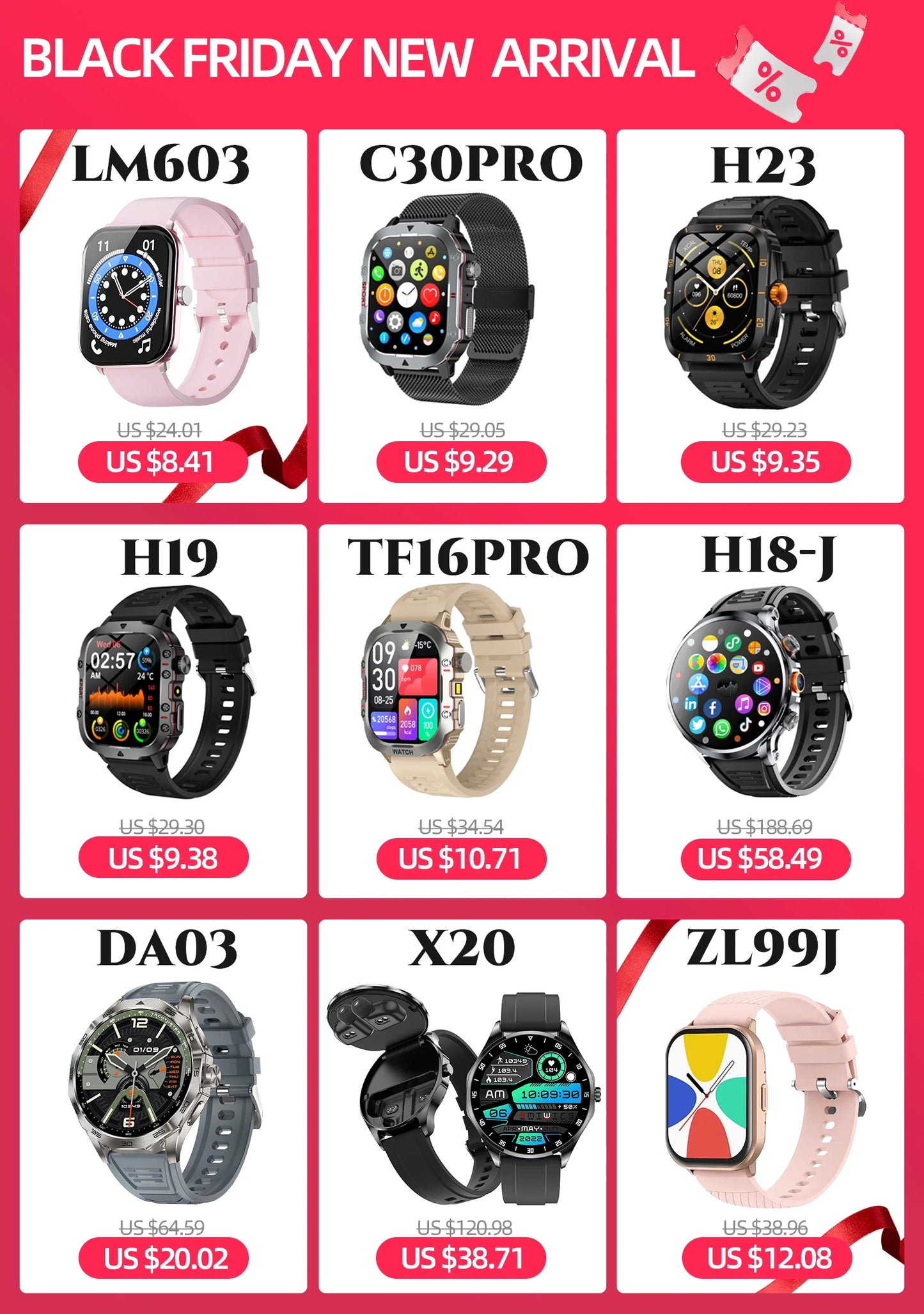 2023 Smart Watch Android Phone 1.44'' Inch Color Screen Bluetooth Call Blood Oxygen/Pressure Monitoring Smart Watch Women Men