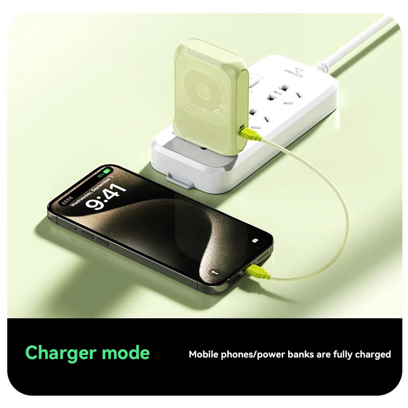 Xiaomi Magsafe Power Bank 100000mAh With Plug and Phone Holder 4-in-1 Multifunctional PD22.5W Wireless Fast Charging Powerbank