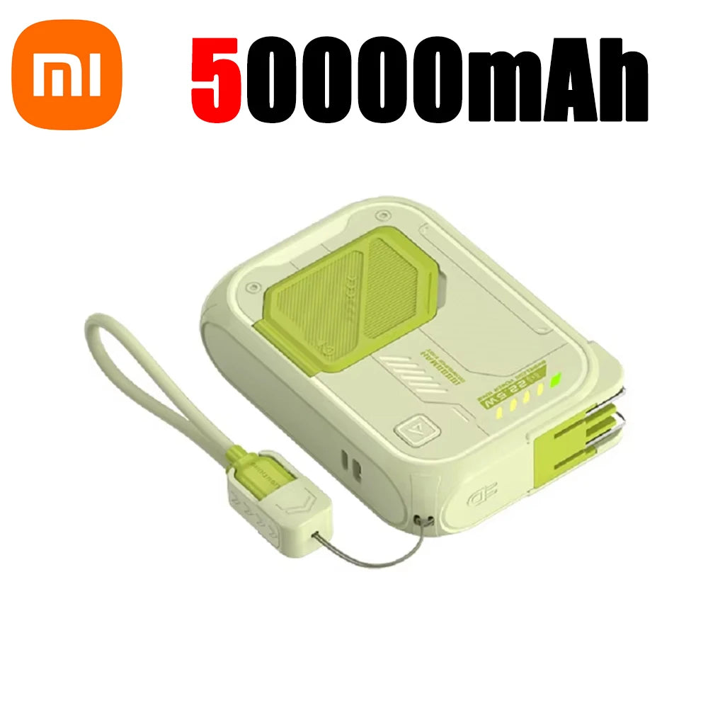 Xiaomi Magsafe Power Bank 100000mAh With Plug and Phone Holder 4-in-1 Multifunctional PD22.5W Wireless Fast Charging Powerbank