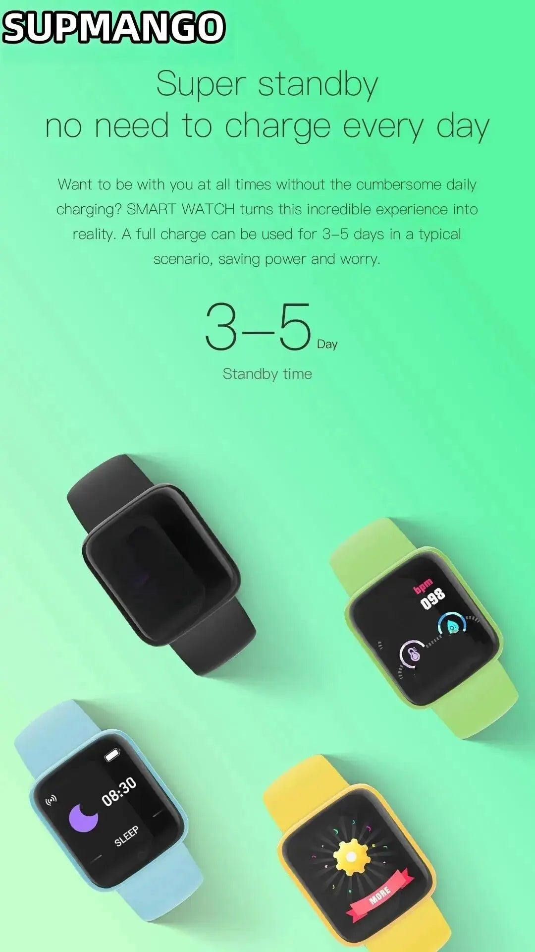 B37 Real Step Count The New Rechargeable Smart Watch Men And Women Fitness Watch Phone Connection IS Fully Compati